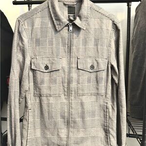 Men's Gray Plaid Jacket